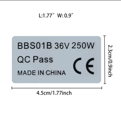 6pc 250w stickers