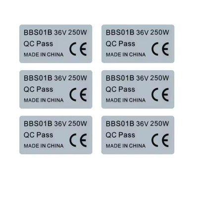6pc 250w stickers